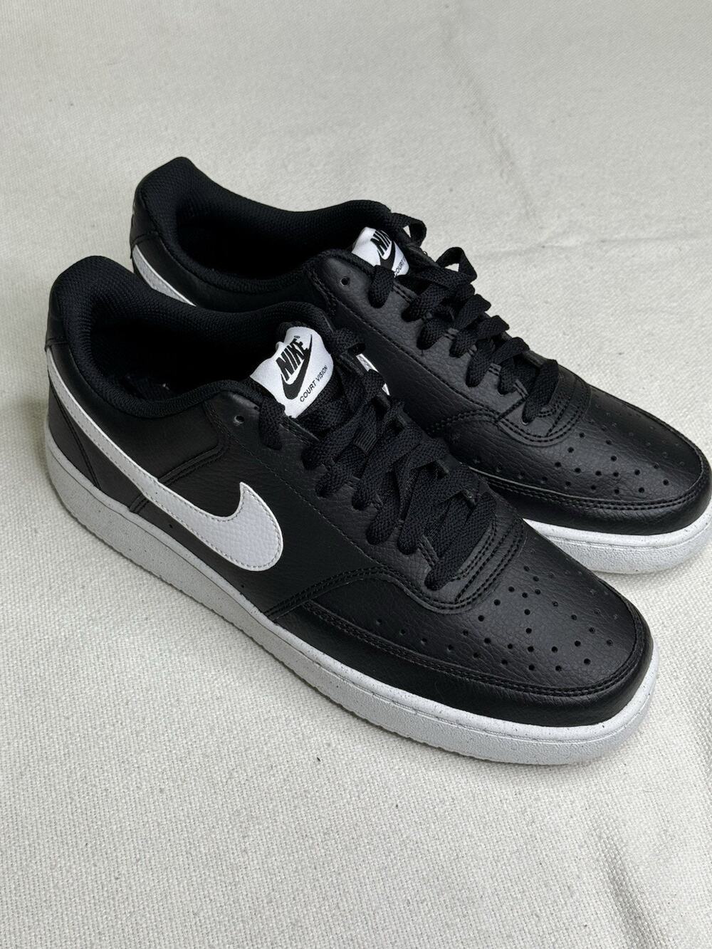 Nike Court Vision Low Black and White Men's Shoes Size:9